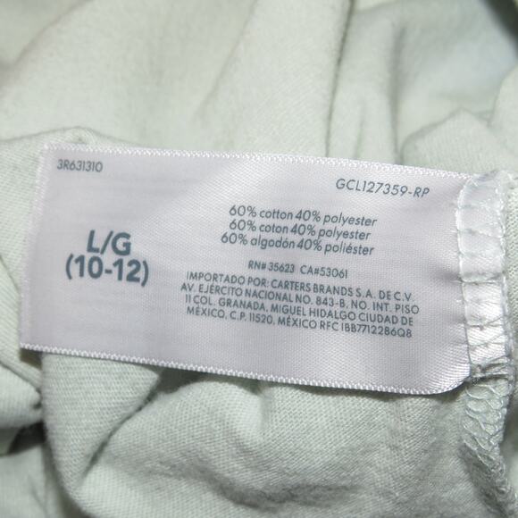 Carter’s Green Penguin Graphic Girls Long Sleeve T-Shirt - Picture 6 of 7